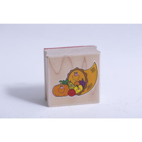 Autumn Harvest, Vegetables, Pumpkin, Halloween, Message Stamp, Paper Stamping - Picture 1 of 3